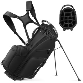 Findway 14-way divider golf stand bag keeping clubs organized and protected.