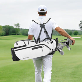 Findway 7-pocket layout maximizes on-course storage