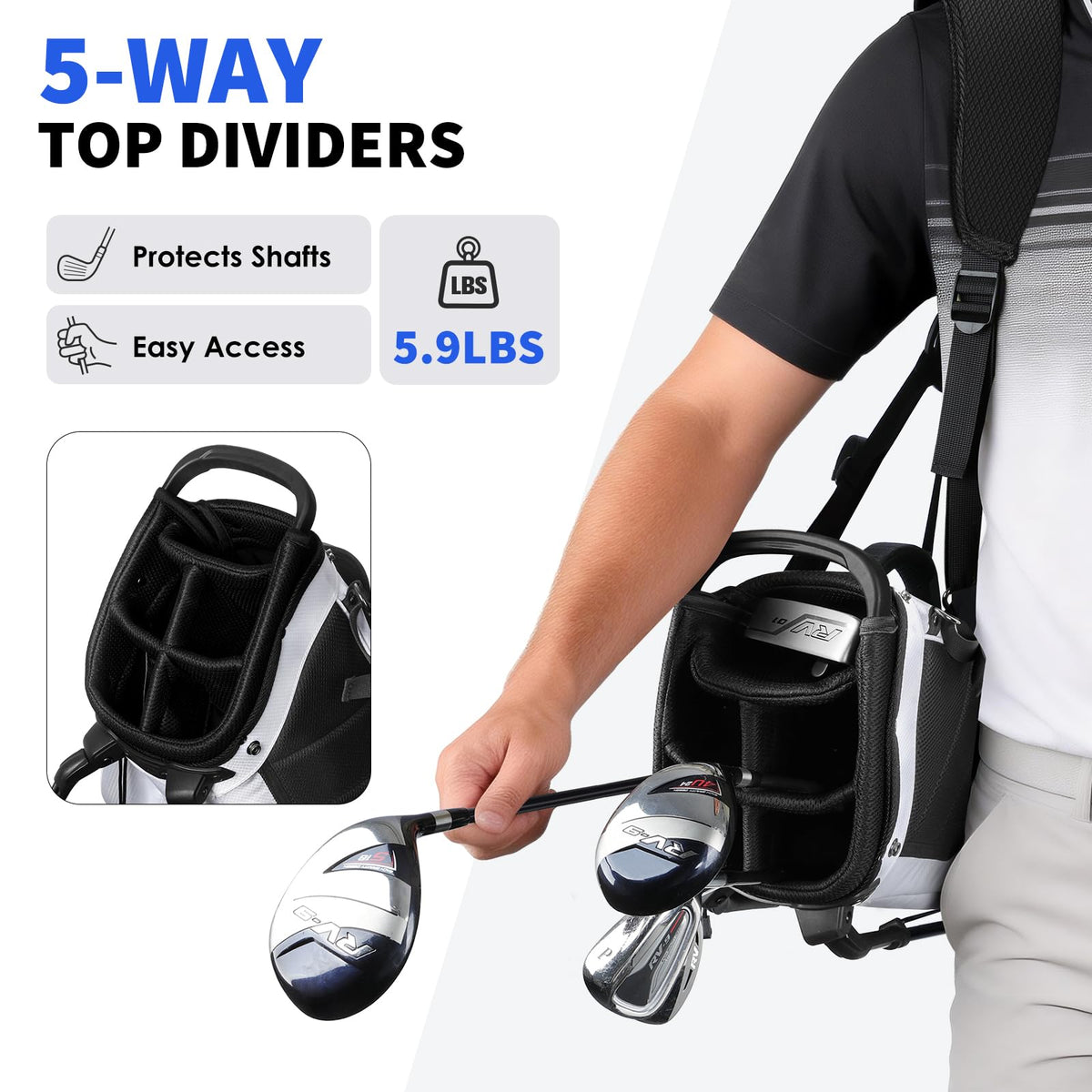 Findway bag side pocket access for quick storage