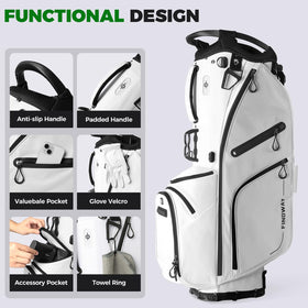 Findway 8-pocket design shows ample storage for gear and accessories