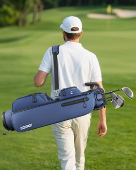 Findway bag hanging on cart demonstrates easy on-cart storage