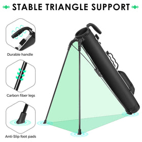 Findway stand bag ball rack securely holds three balls