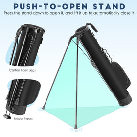 Findway golf stand bag ball rack holds three balls for quick access