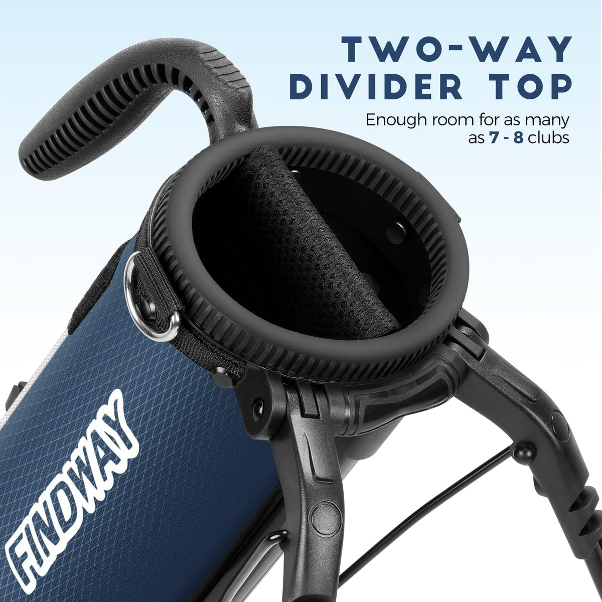 Findway bag with ball racks and pockets for quick access