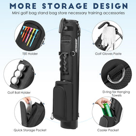 Findway Golf Stand Bag compact dimensions fit easily into luggage