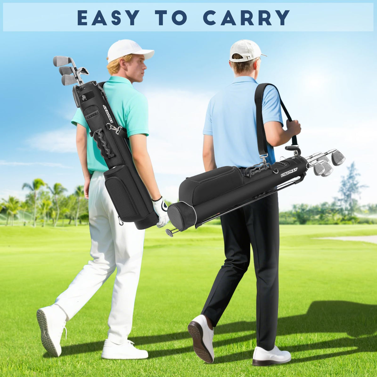 Findway Stand Bag ergonomic strap for comfortable carrying