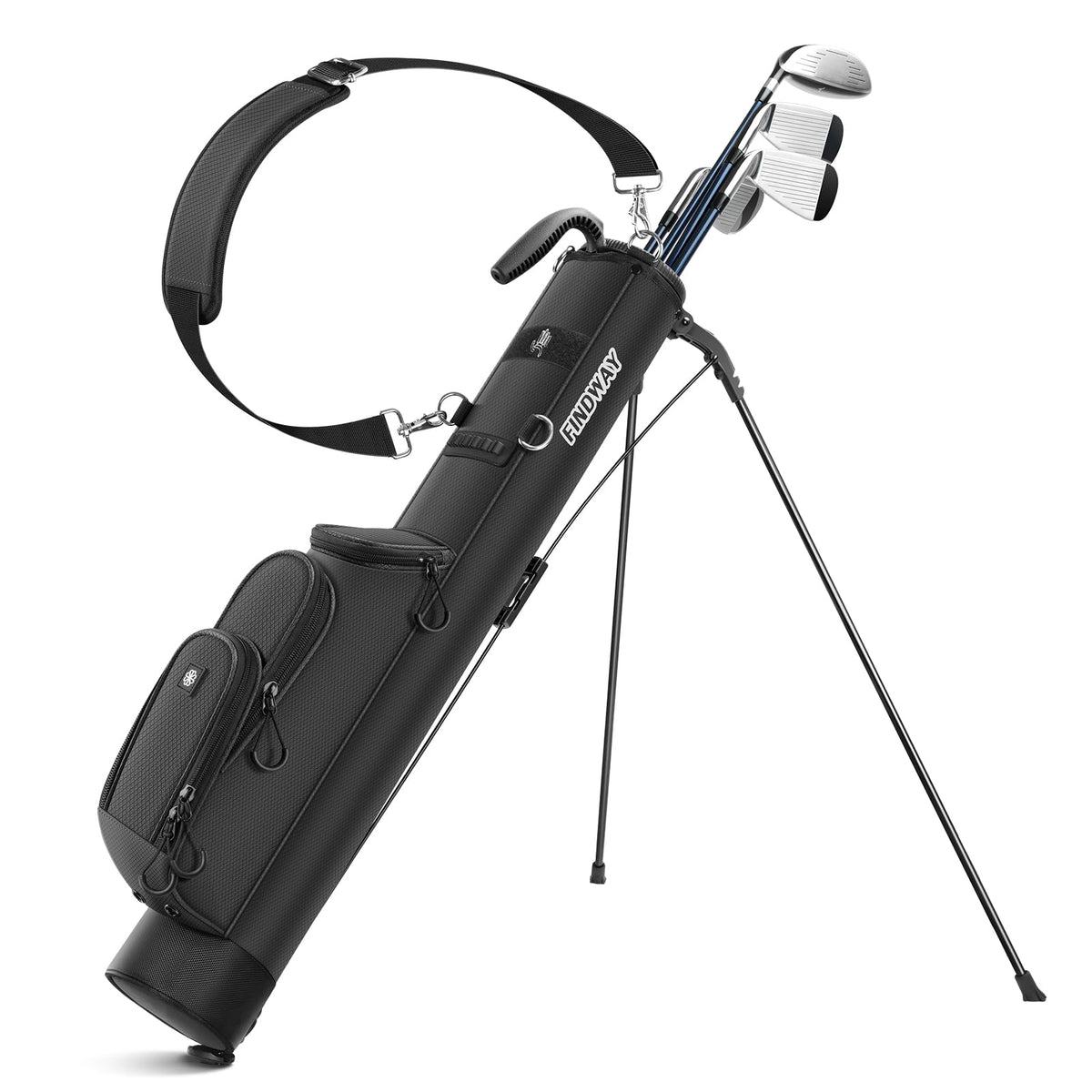 Findway Golf Stand Bag front view highlighting its lightweight design for easy carrying
