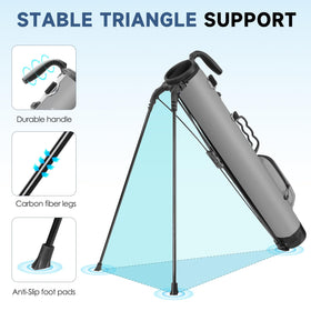 Findway golf stand bag reinforced bottom for durable performance on rough terrain