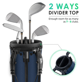 Findway golf stand bag retractable legs provide stable setup on range