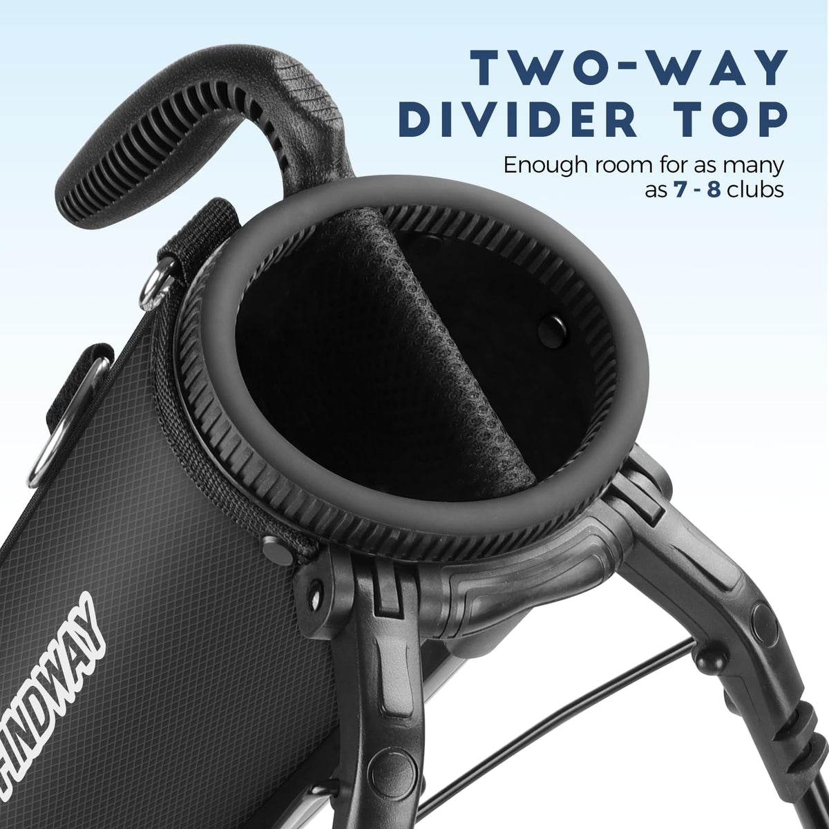Findway golf stand bag retractable legs provide stable setup between shots