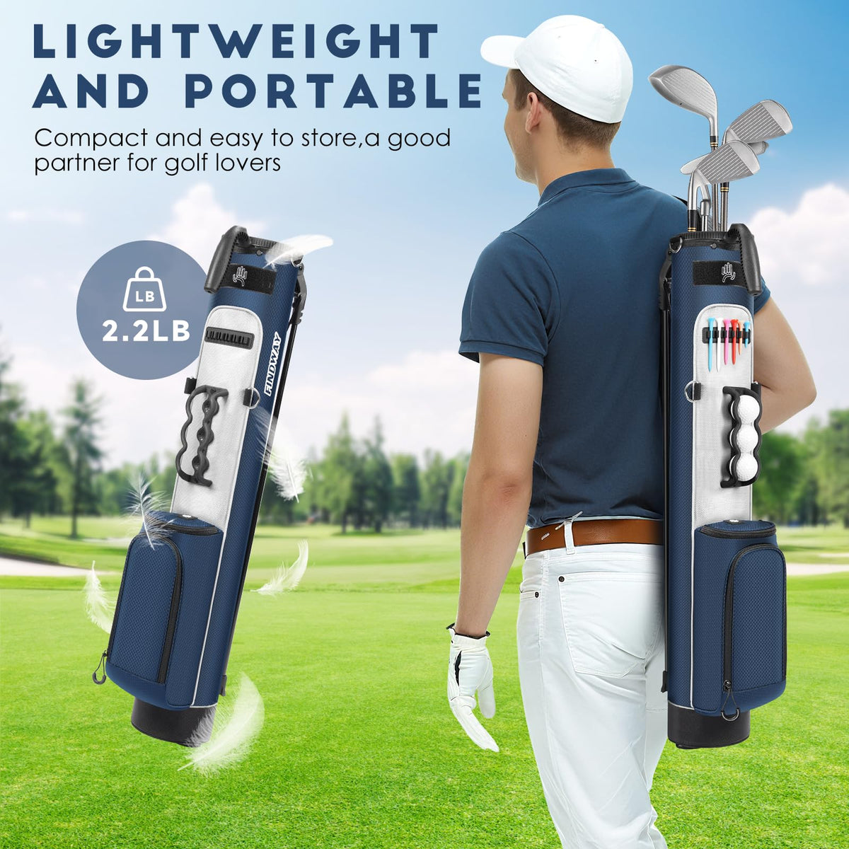 Findway retractable stand provides stability on various terrain