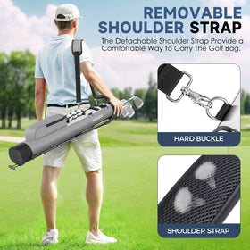 Findway golf stand bag valuables pocket for safe storage on the course
