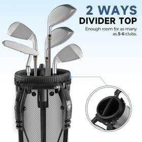 Findway golf stand bag side pocket layout for quick access and organization
