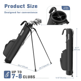 Findway Golf Stand Bag top pockets showing organized accessory storage