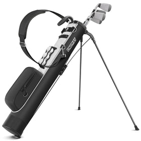 Findway golf stand bag top view showing compact 5-6 club layout