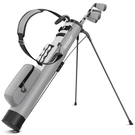 Findway golf stand bag top view showing 2-way top for easy club access