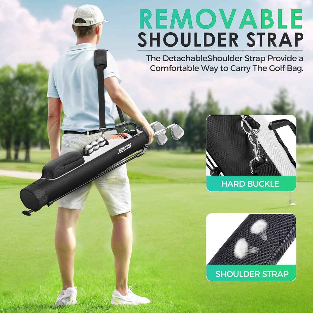 Findway bag travel-ready design fits in luggage for range trips