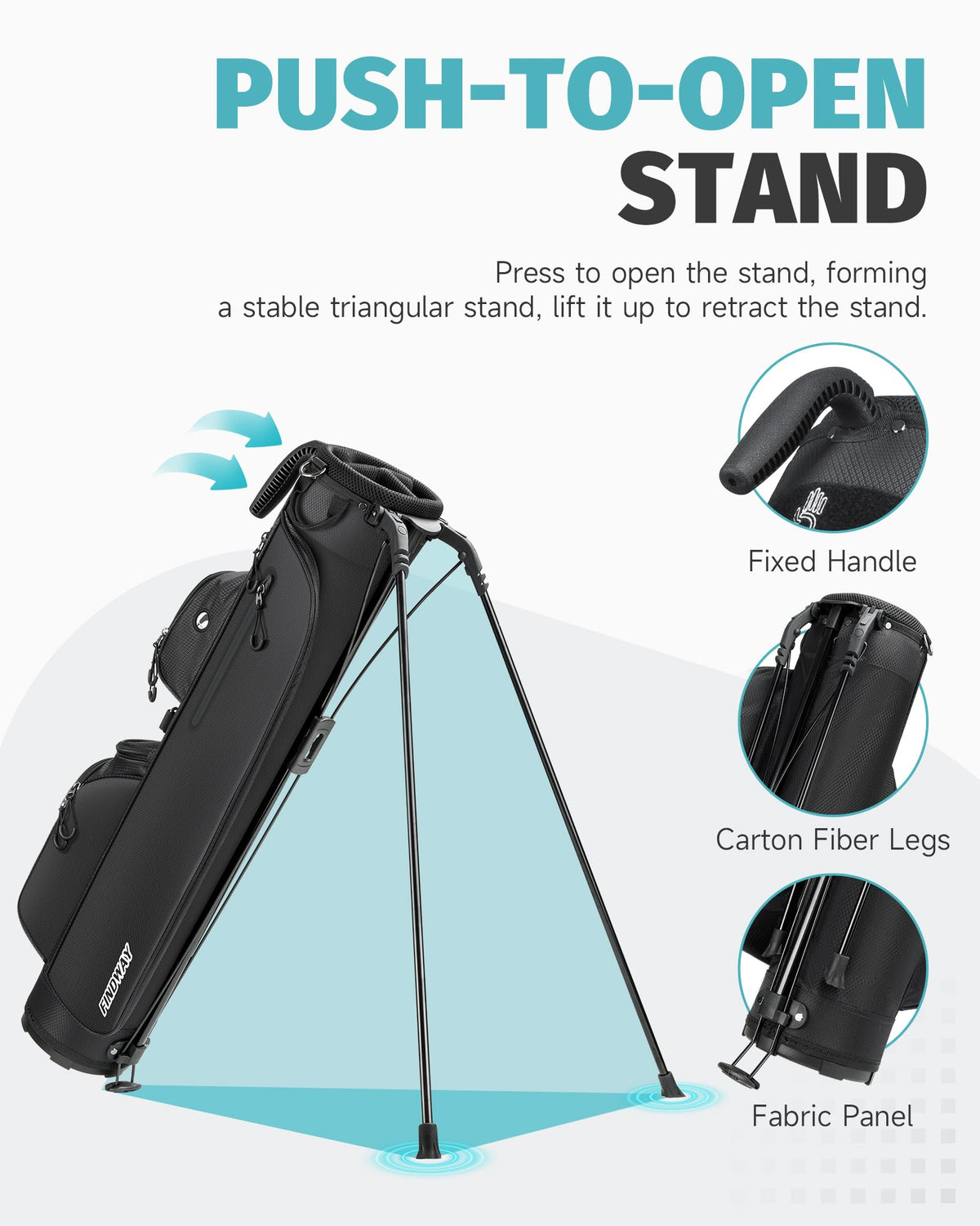 Findway insulated pocket preserves beverages cool during round