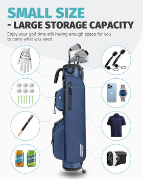 Findway lightweight pitch and putt bag highlighting portability for travel
