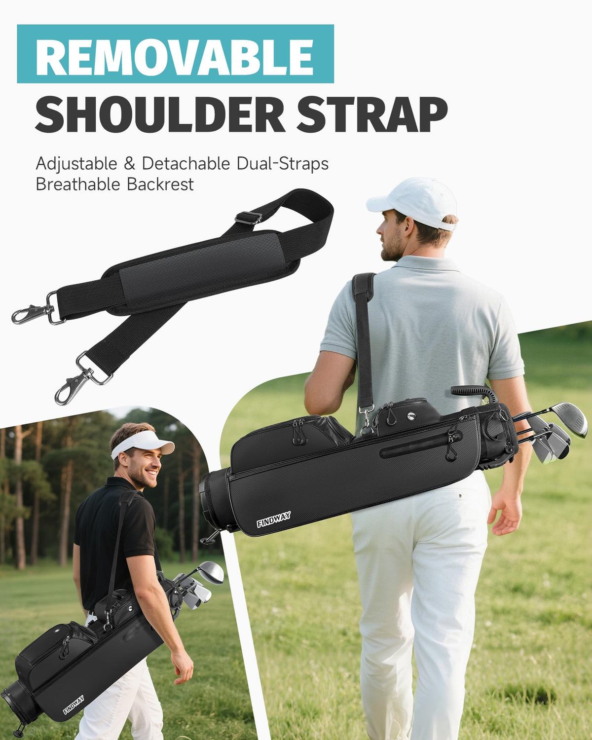 Findway multiple pockets provide ample storage for essentials