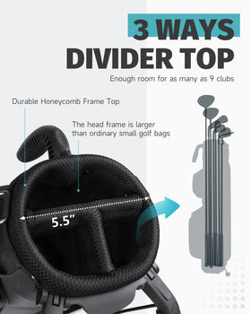 Findway push on stand with retractable legs for quick setup on the course