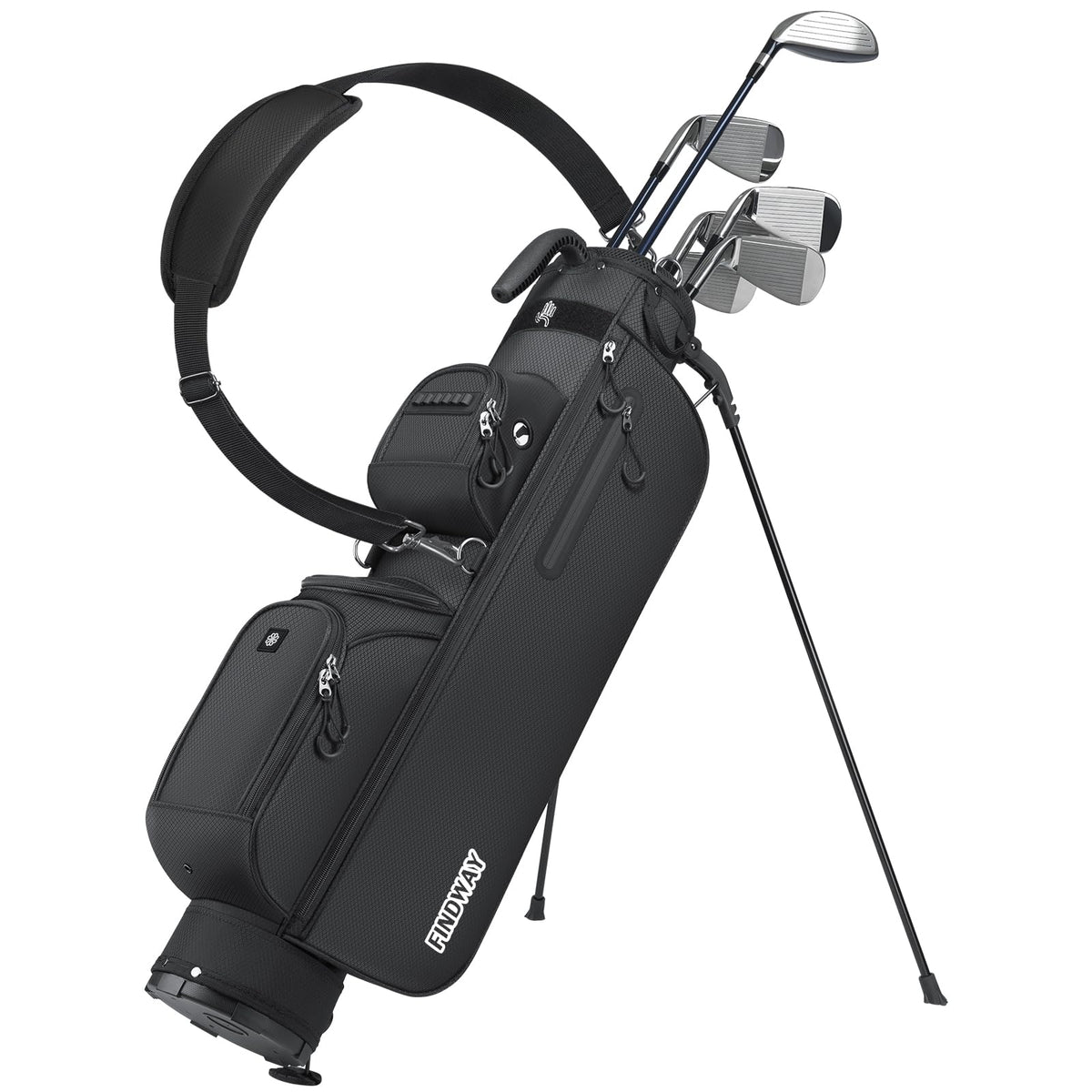 Findway small golf bag stand with compact design for effortless carrying