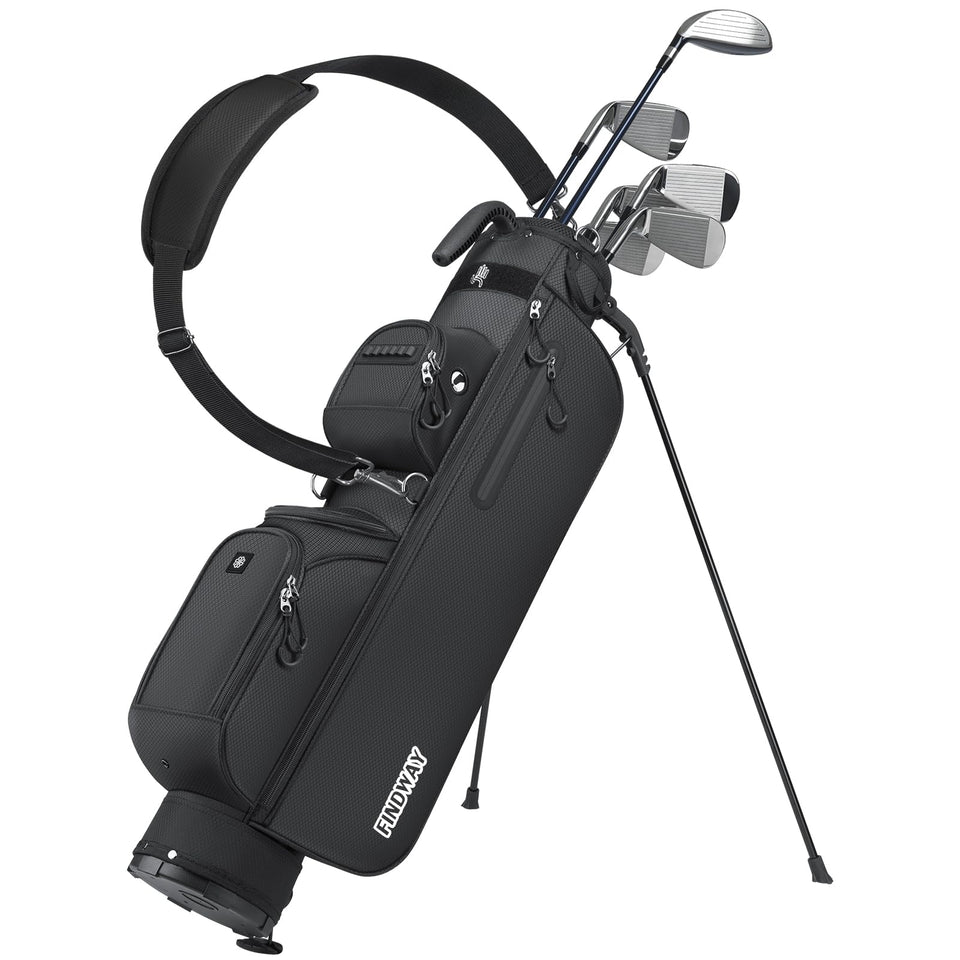 Findway small golf bag stand with compact design for effortless carrying
