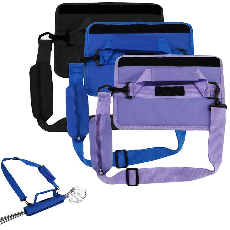 Finger Ten adjustable strap helps comfortable carrying during long driving range sessions.
