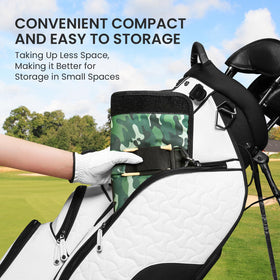 FINGER TEN carry bag with shoulder strap for easy club transport