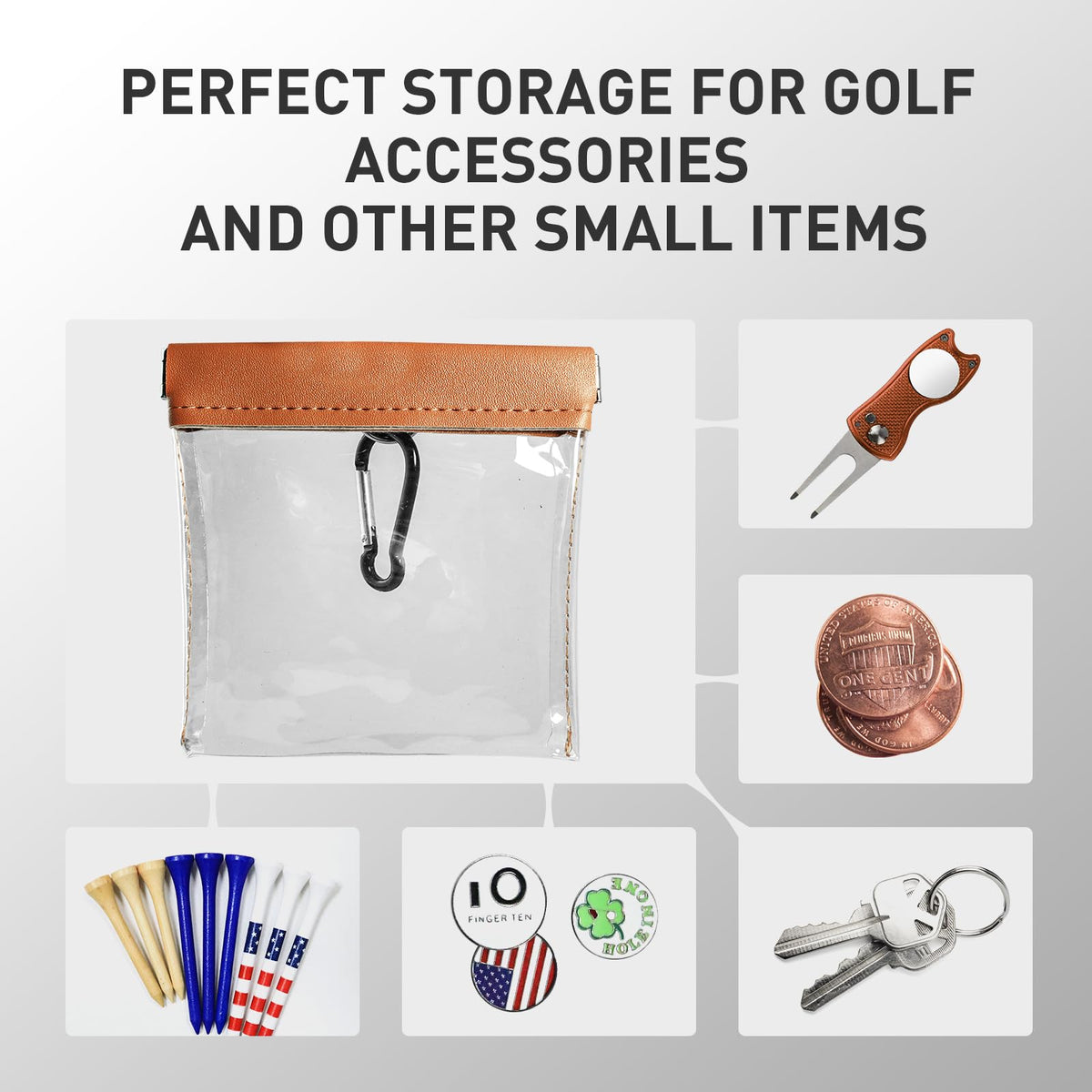 FINGER TEN clear waterproof PVC material resists stains and cleans easily.
