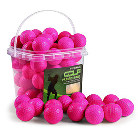 FINGER TEN foam golf balls with bucket for safe practice and storage.