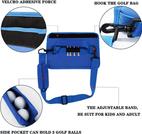 Finger Ten golf bag accessory pouch keeps small items organized during practice.