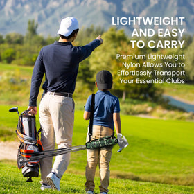 FINGER TEN golf bag without ball pouch offers lighter practice carry