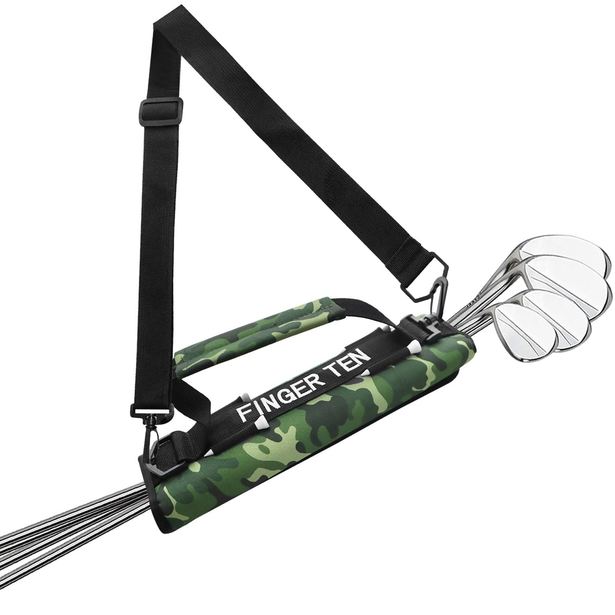 FINGER TEN mini forest camo golf bag for compact transport