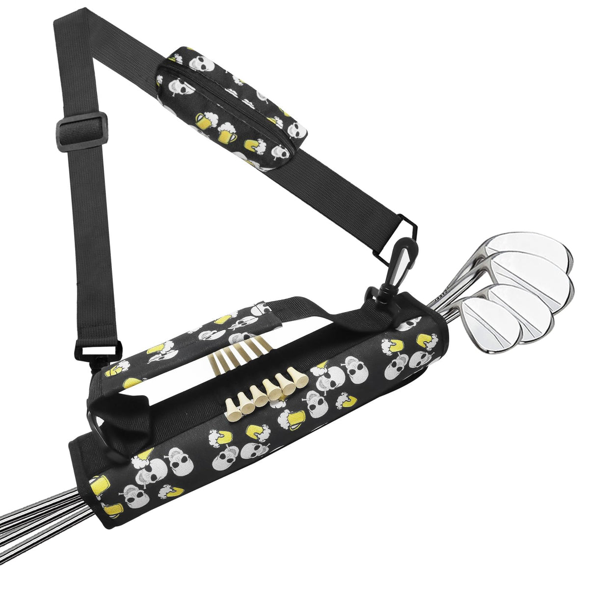 FINGER TEN Golf Club Bag Mini with lightweight compact design for easy range sessions.