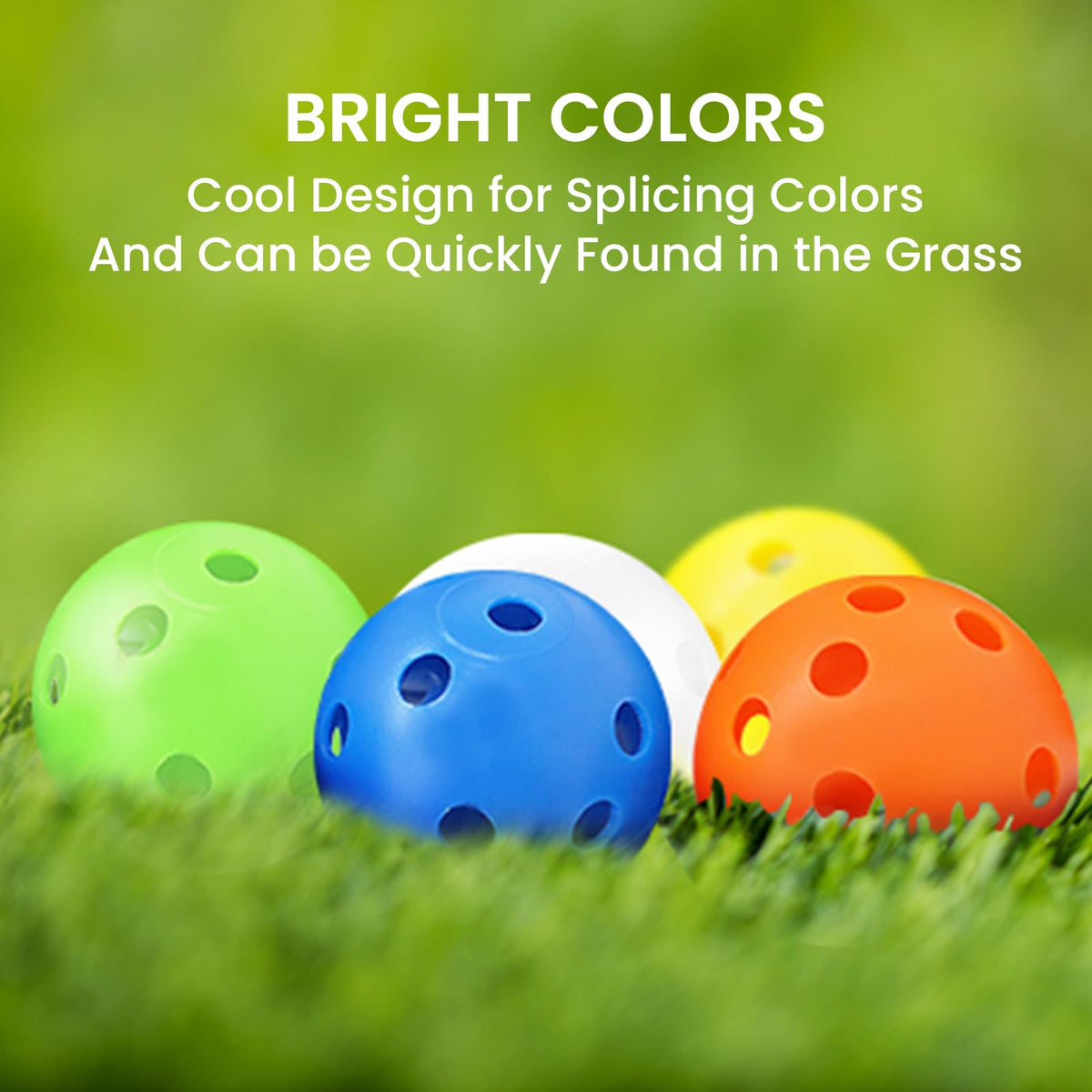 Finger Ten perforated design golf ball mimicking real flight