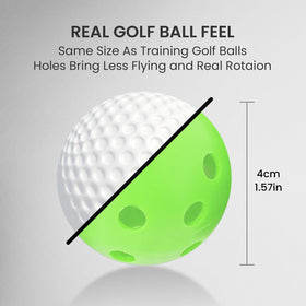 Finger Ten golf practice ball pack 12 shows value and color variety.