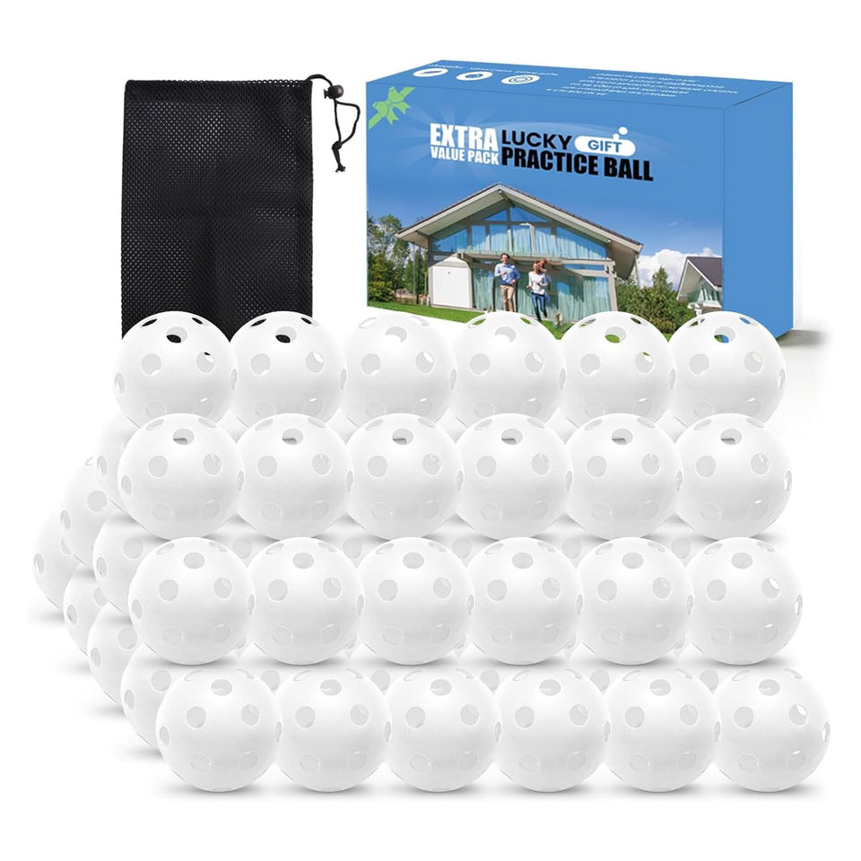Finger Ten white golf practice ball on grass, easy to spot for outdoor training