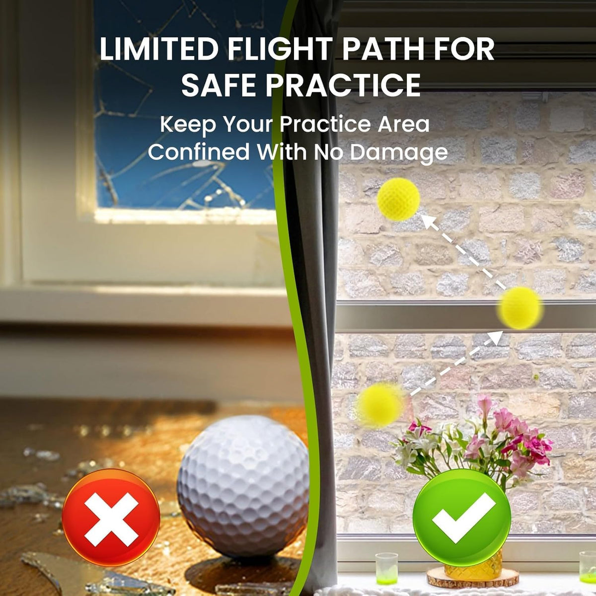 FINGER TEN foam practice balls usable indoors or outdoors in any space.