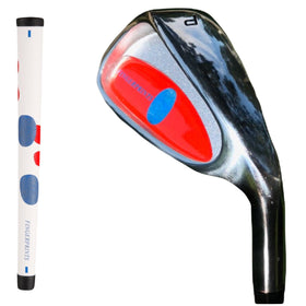 Fingerprints F52 junior club shown at 52-inch height guides growing golfers toward proper stance.