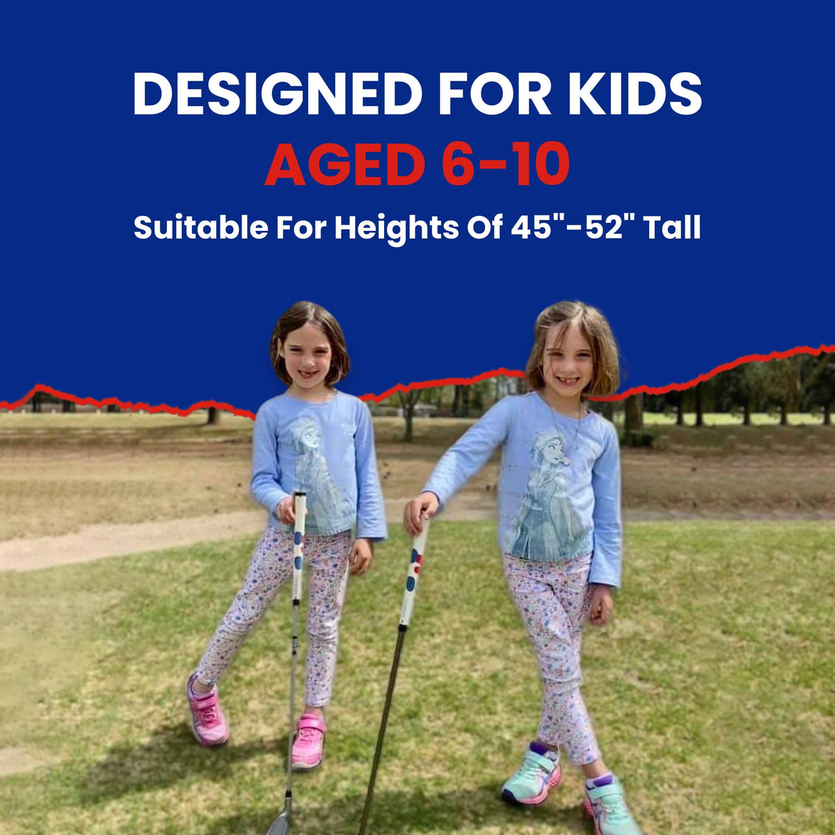 Fingerprints Junior Left-Handed Club F52 – extended reach for taller beginners.