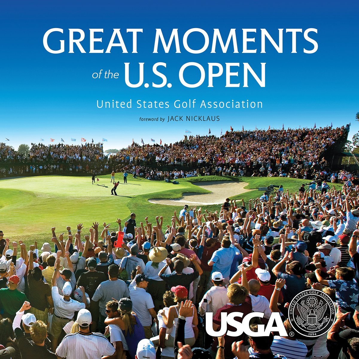 Firefly Great Moments of the U.S. Open book cover, inviting fans to explore golfing history.