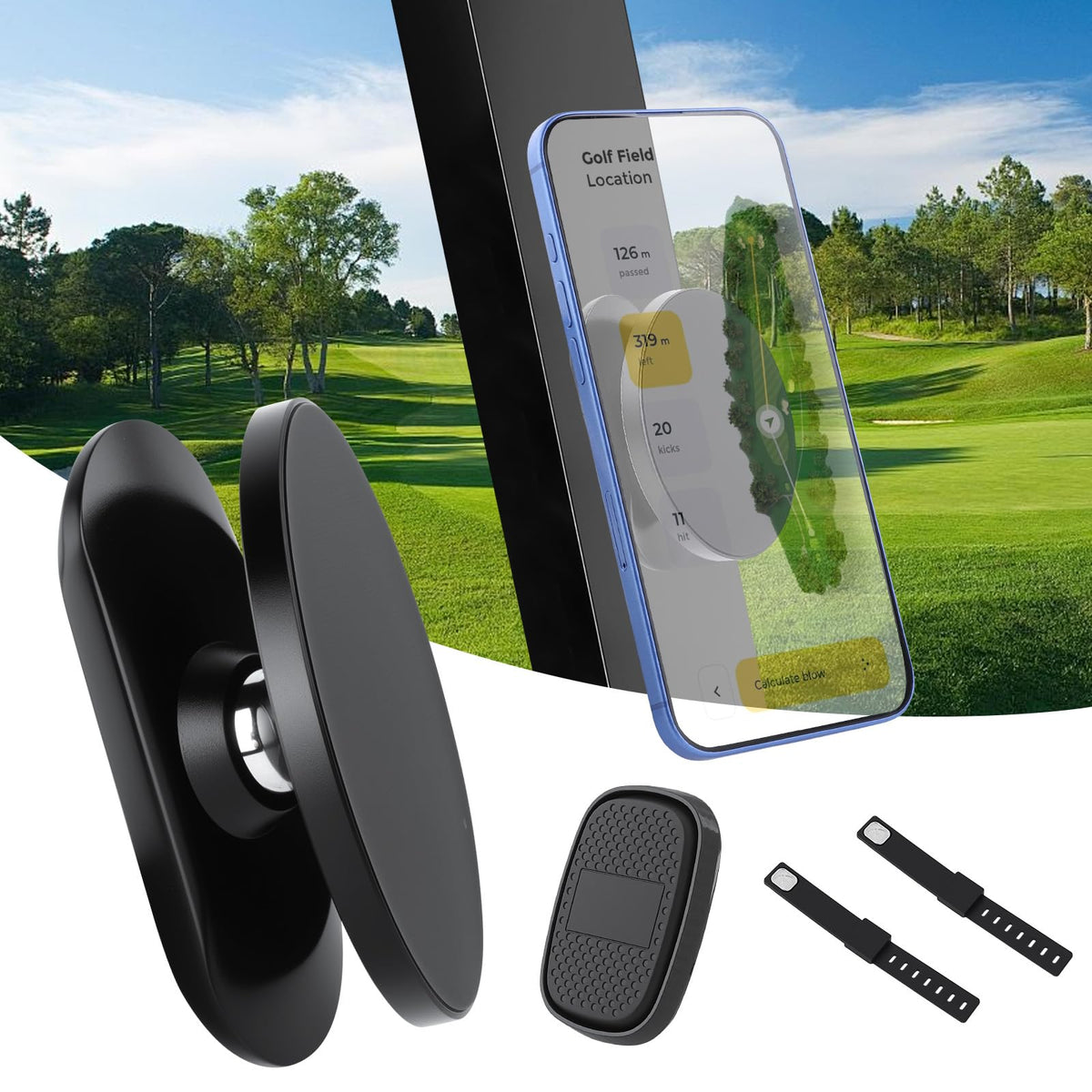 FIRINER golf cigar holder keeps cigars secure during rounds.