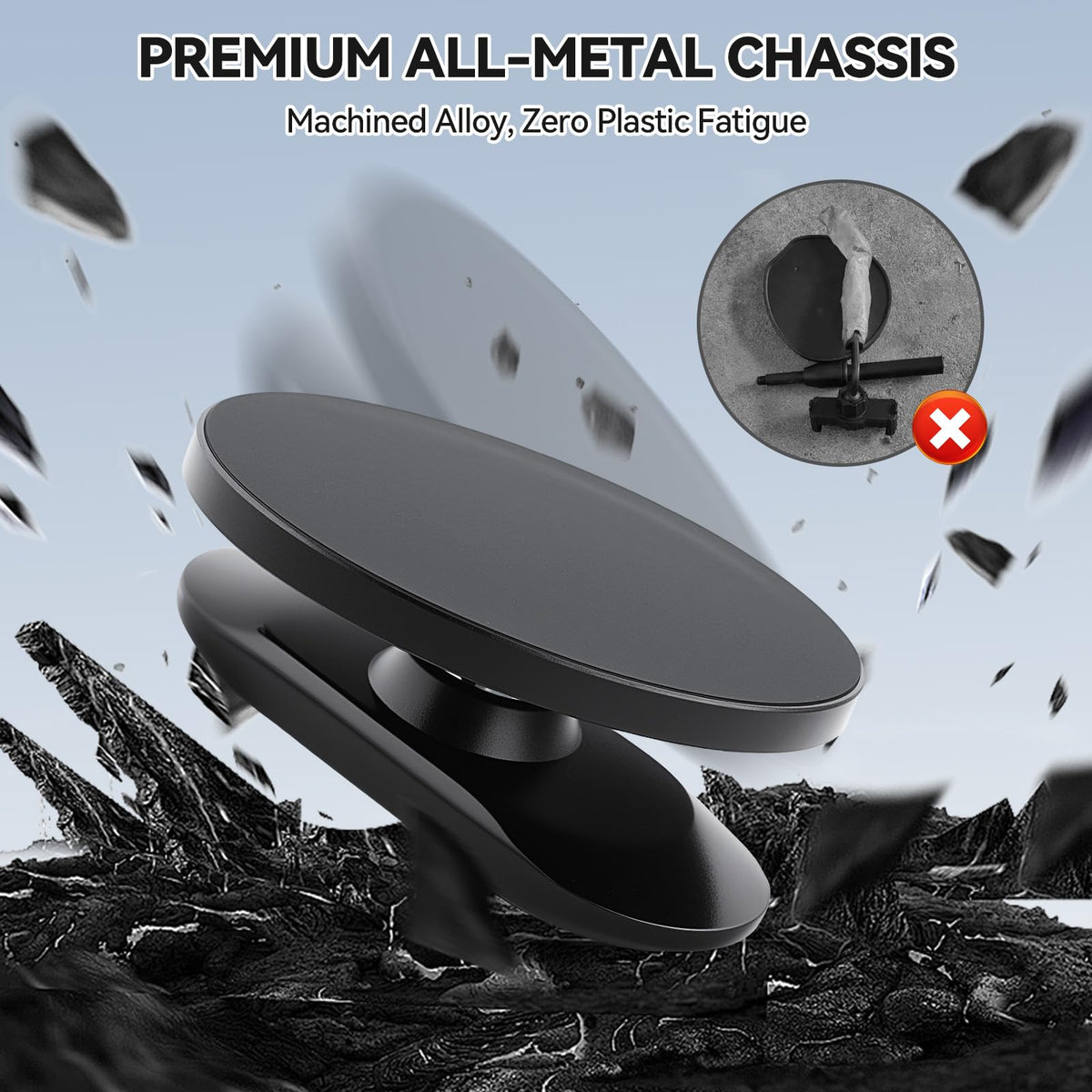 FIRINER rectangular plate delivers stable accessory mounting options.