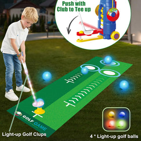 Fistone LED golf balls glow brightly for after-dark practice.