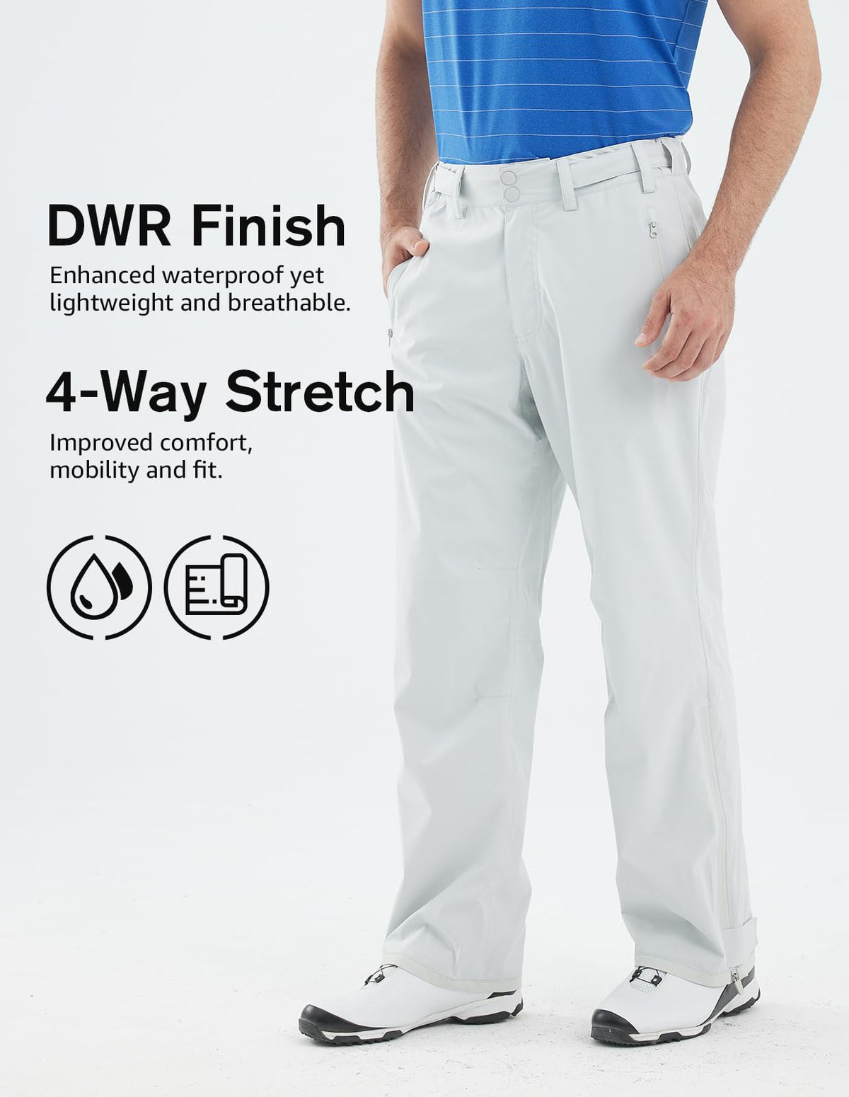 fit space Climastorm belt-closure demonstrates adjustable fit.