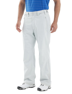 fit space Climastorm pants front view highlights waterproof fabric for rainy rounds.