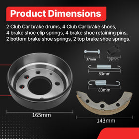 Fit4drive brake kit components arranged for easy installation