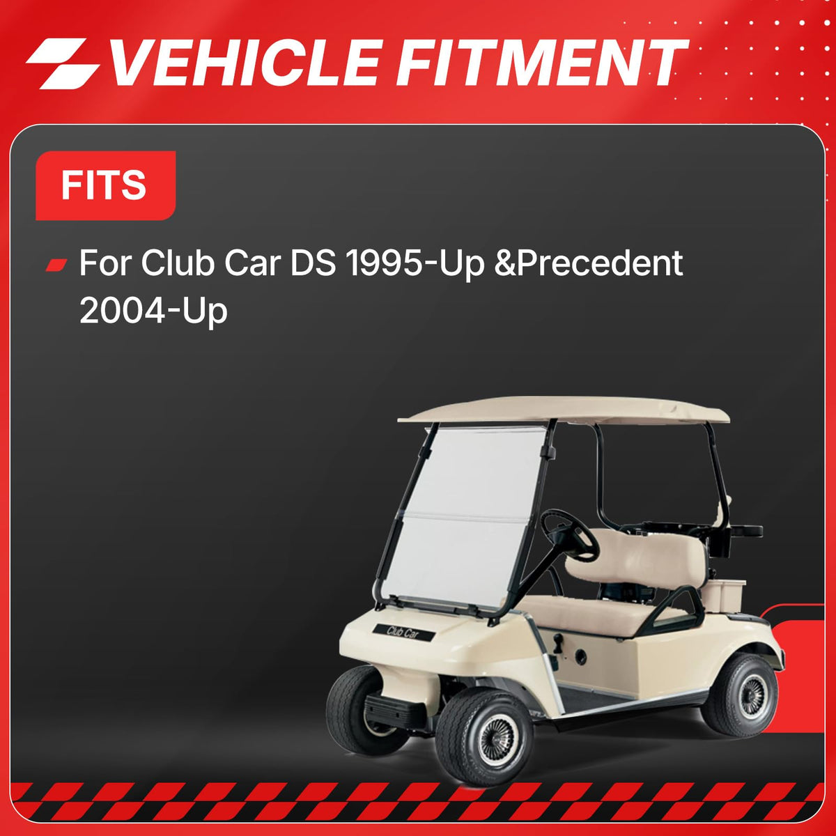 Fit4drive Club Car DS brake drum close-up showing precise fit