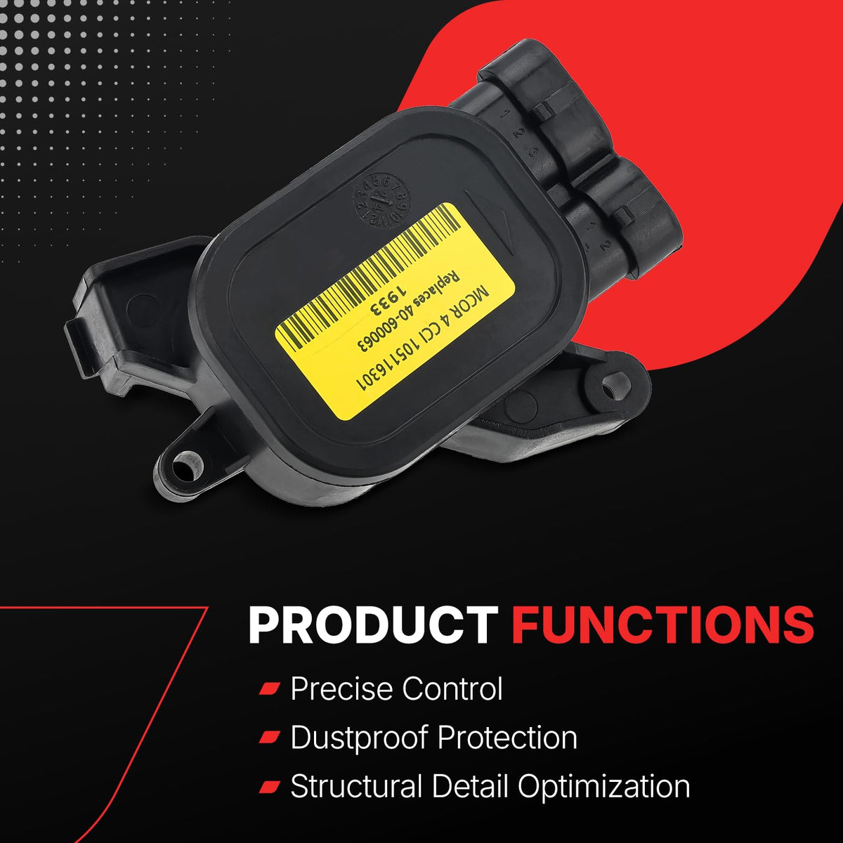 Fit4drive MCOR4 label close-up confirms model compatibility and OEM references